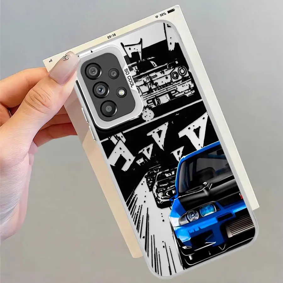 Funda de coche de deriva japonesa para Samsung, carcasa suave para Galaxy A12 A24 A25 A16 A34 A32 A15 A13 A22 A14 A23 - imagen 3