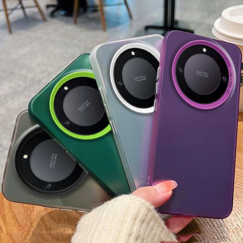 Para Honor X9c funda inteligente Honor X9C funda de teléfono Honor X9A funda Honor X9B X9 X9 5G X9A X9C funda mate de piel Aurora metálica de lujo