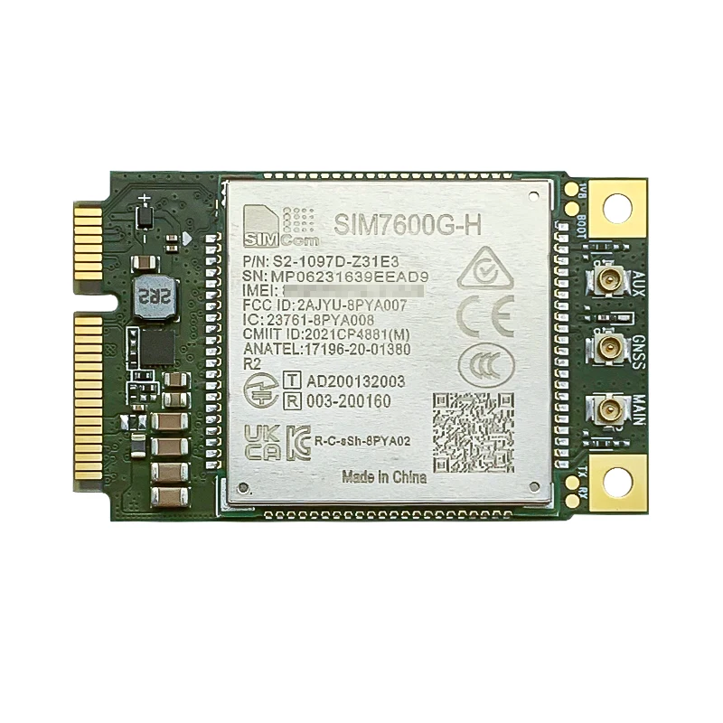 SIMCOM-Mini Pcie LTE Cat4, módulo Global, receptor GNSS 850/900/1800/1900MHz, B1/B2/B3/B4/B5/B7/B8/B12/B13/B18, SIM7600G, SIM7600G-H