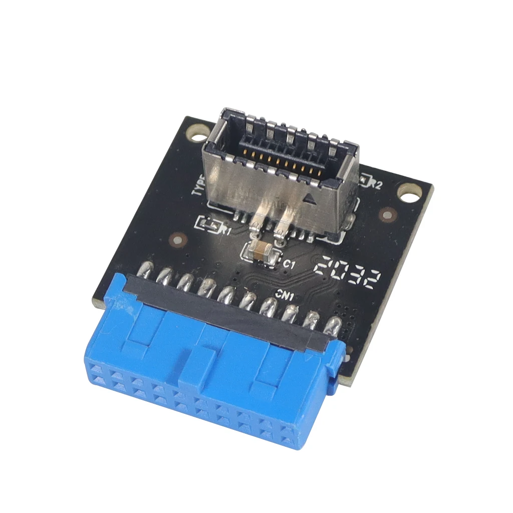 Adaptador de extensión de cabezal para placa base ASUS, conector vertical de PC tipo C USB3.1 para Panel frontal, USB 3,0, 19 pines a TYPE-E, 20 pines - imagen 2