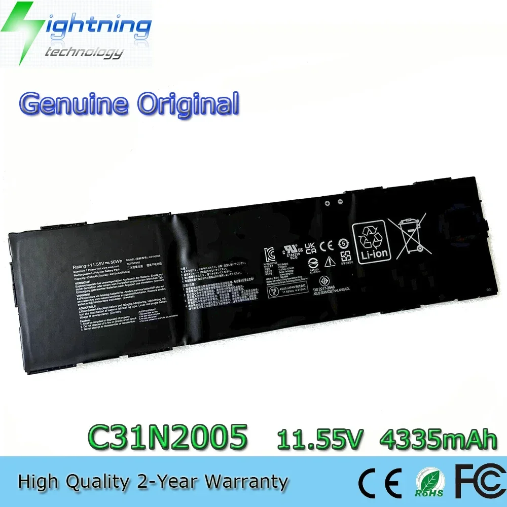 Nueva batería Original para ordenador portátil C31N2005 11,55 V 4335mAh para Asus Chromebook CX9 CX9400CEA CX3 CX3400FMA 0B200- 03810000 etc.