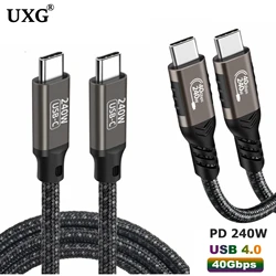 Cable Thunderbolt 4 USB4 40Gbps 240W PD DP 5K para MacBook Pro/Air