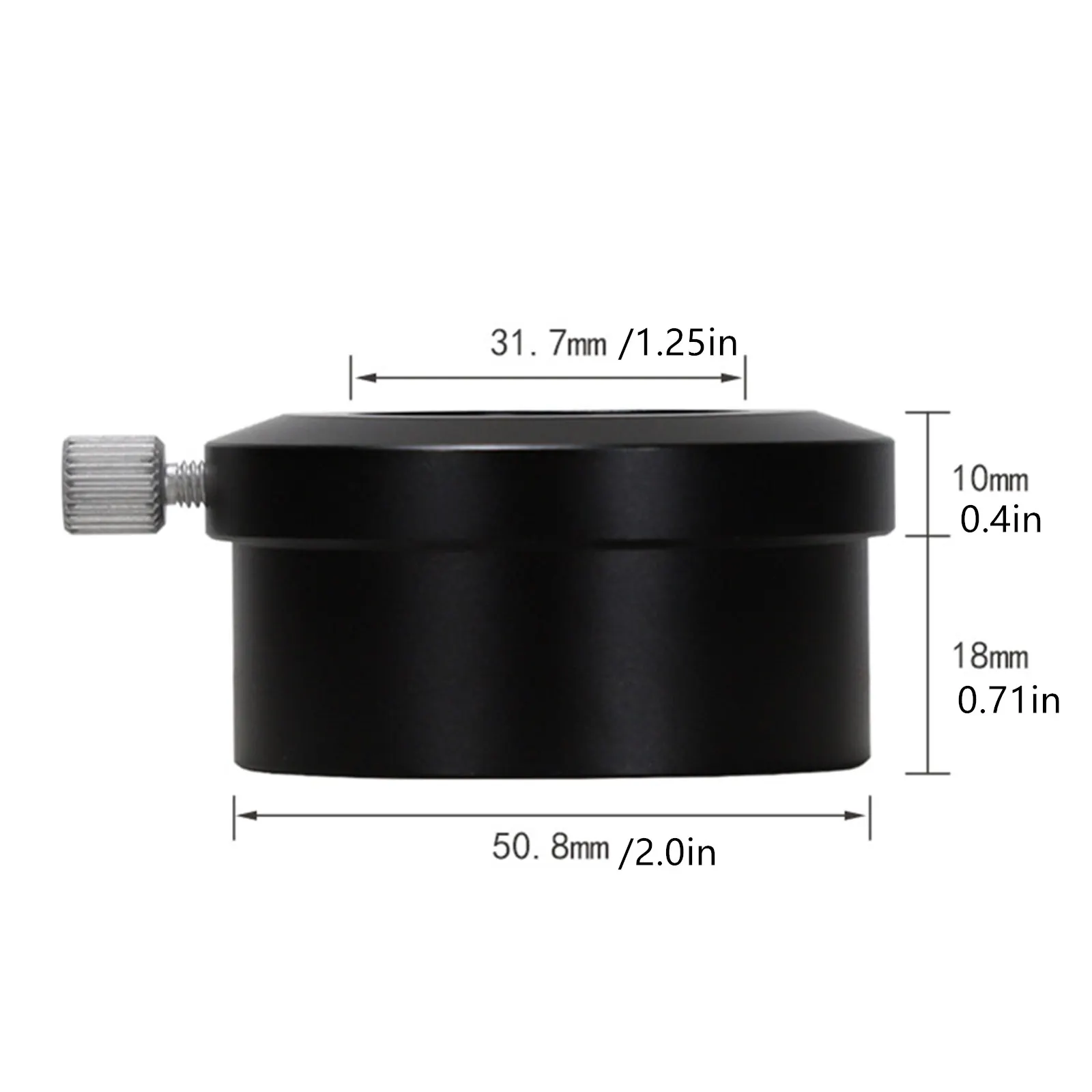1 unidad de anillo adaptador de ocular de telescopio astronómico de aluminio de 2 pulgadas a 1,25 pulgadas para accesorios de telescopio de 2 pulgadas - imagen 4