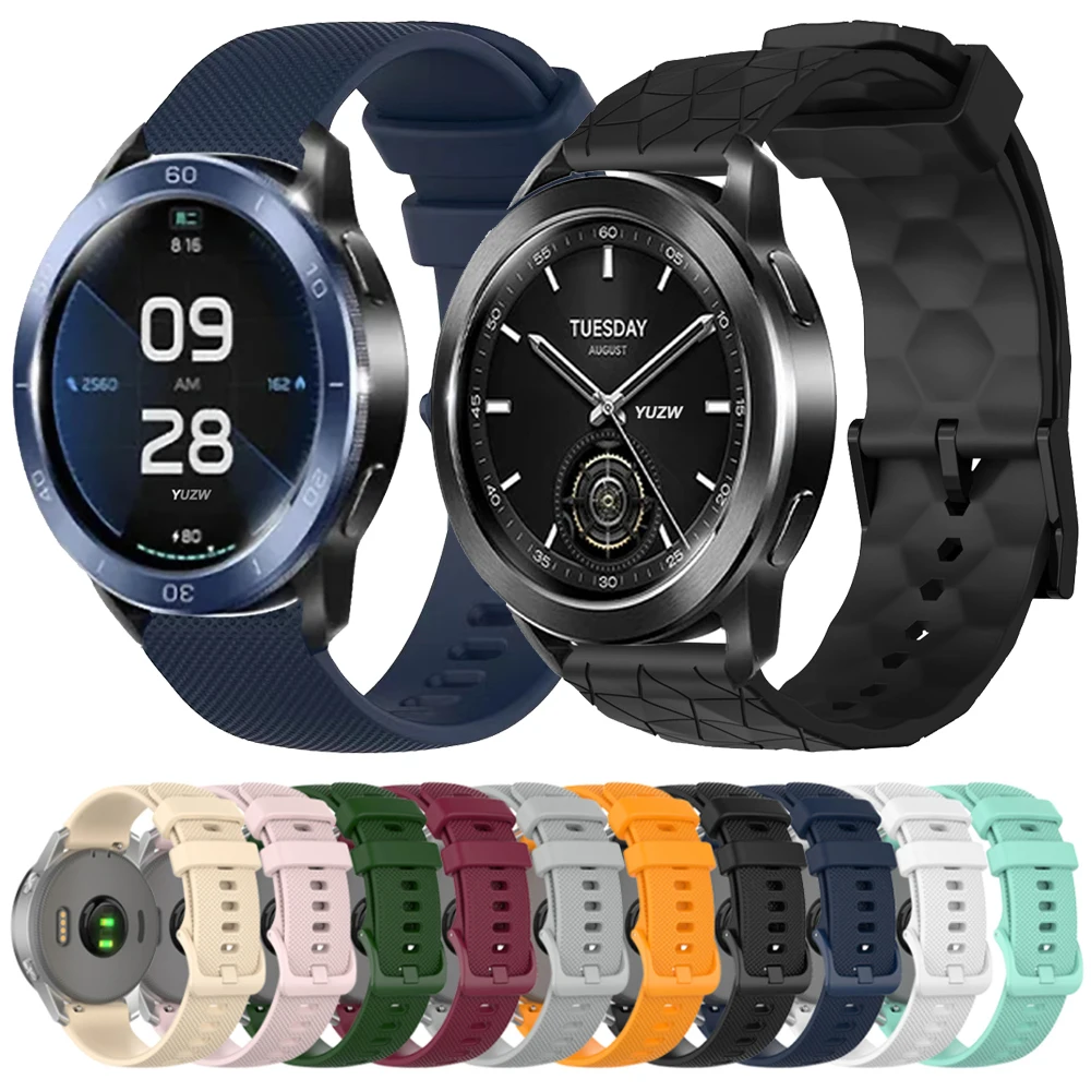 Correa de silicona de 20 a 22mm para reloj Xiaomi S3 S1 Active/S1 Pro/S2/reloj color 2 bandas para pulsera Huami Amazfit CHEETAH GTR 4 - imagen 2