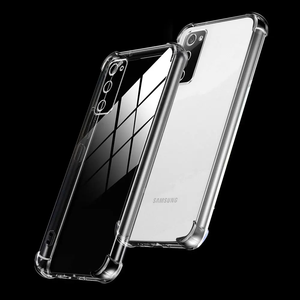 Funda de teléfono para Samsung S20 FE Ultra, Funda transparente de silicona suave a prueba de golpes para Samsung Galaxy S20 Plus Lite, Funda trasera