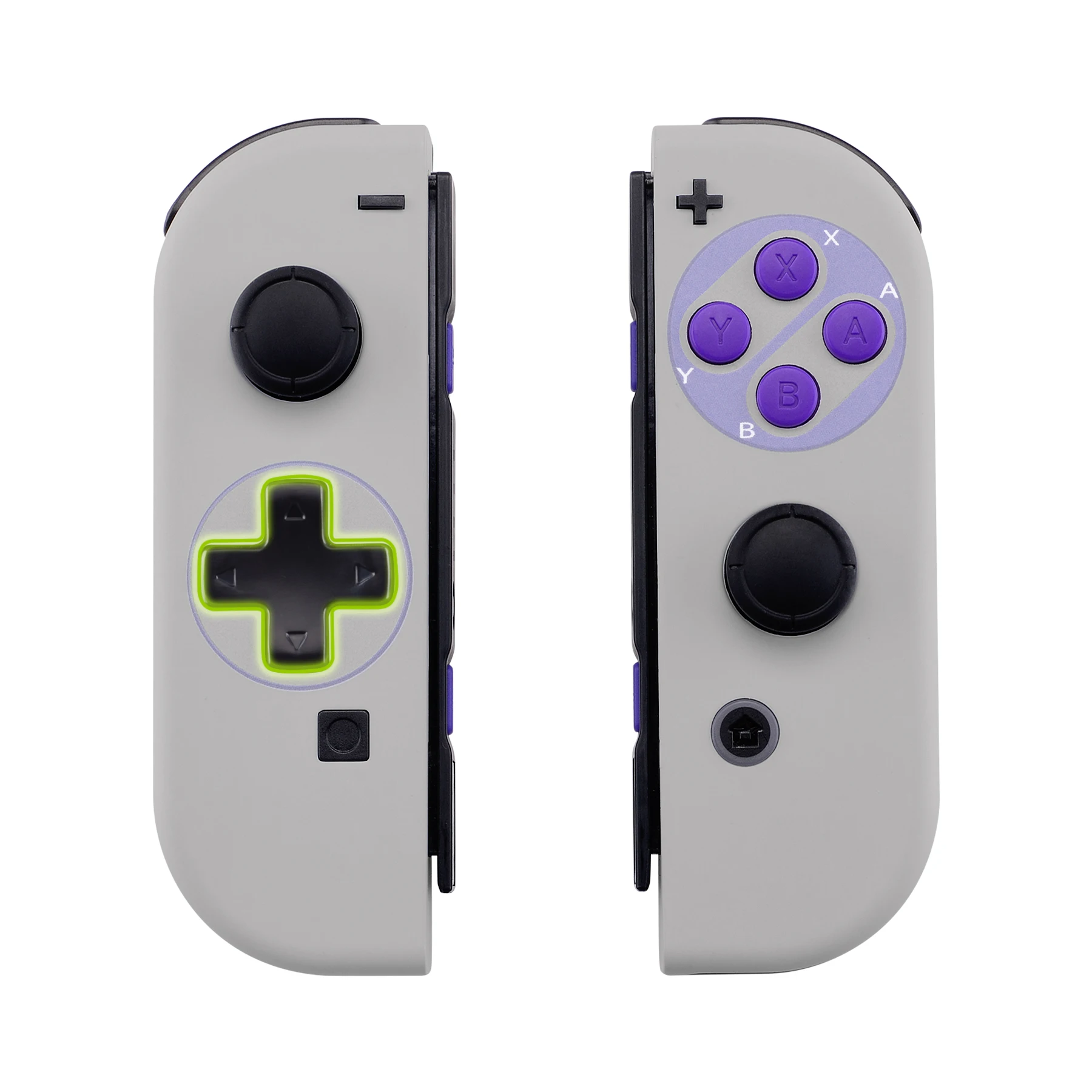 Carcasa eXtremeRate con botones completos para Nintendo Switch JoyCon y OLED JoyCon - Estilo clásico SNES - imagen 4