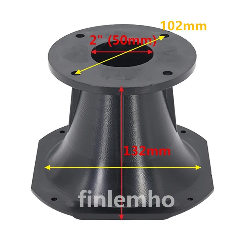 1 bocina de altavoz para DJ de 2 "garganta 45 °   x 45 °   Plástico de dispersión para sistema de megafonía de audio profesional de cine en casa de alta fidelidad de coche - imagen 2
