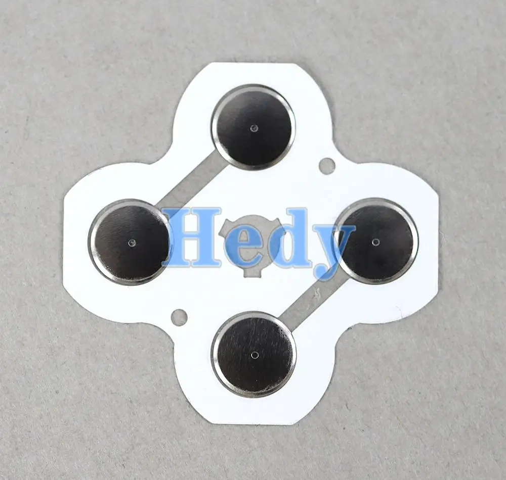 100 Uds para nuevo 3dsxl para la nueva versión 3ds xl 2015 película conductora de Metal ABXY botón PCB placa pegatina de alta calidad - imagen 3