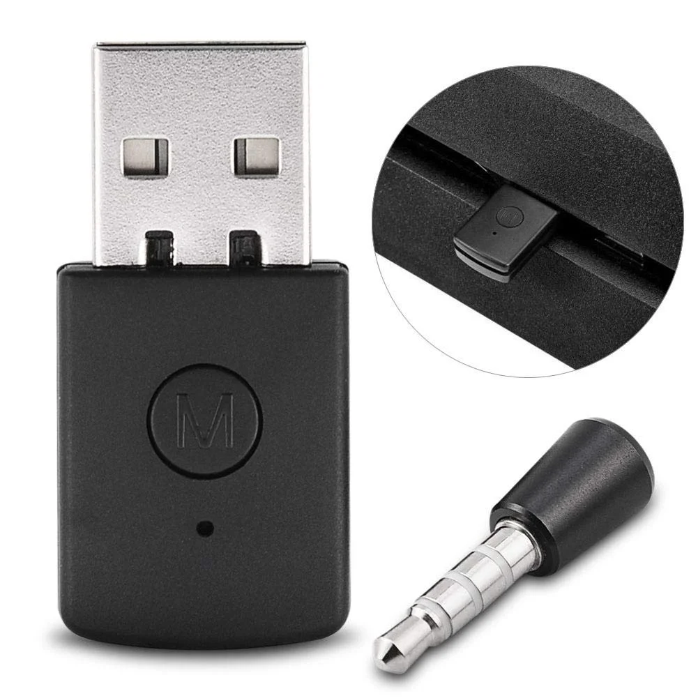 USB Bluetooth-compatible4.0 Dongle receptor transmisor auricular micrófono adaptador Compatible con PS4 Gamepad controlador - imagen 3