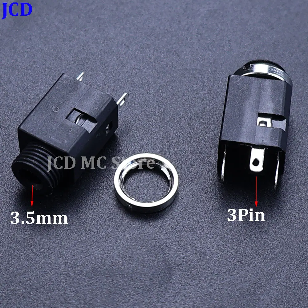 2/5/10 Uds 3,5mm PJ341 3/4/5Pin enchufe Vertical hembra con tornillo 3,5 conector de auriculares de Audio PJ-341 agujero para auriculares - imagen 4