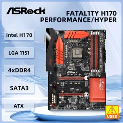 Placa base ASRock FATAL1TY H170 PERFORMANCE HYPER Intel H170 LGA 1151 ATX Ultra M.2 DDR4 64G para cpu i7-7700 i5-6500 i3-6100