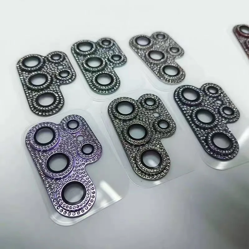 Anillo de cámara brillante para Samsung Galaxy S24 Ultra S23 Plus S24 + Protector de pantalla de lente trasera película de vidrio para S24ultra Cap Case - imagen 3