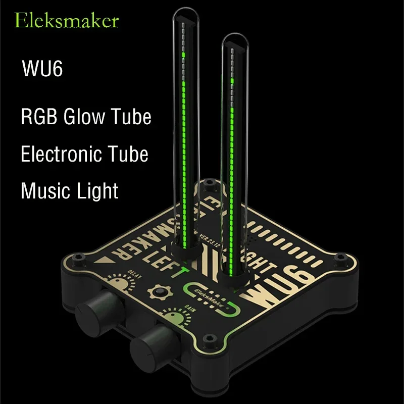 EleksMaker WU6 RGB tubo brillante lámpara de ritmo de escritorio Audio música espectro luz decoración regalo sonido captación atmósfera LED