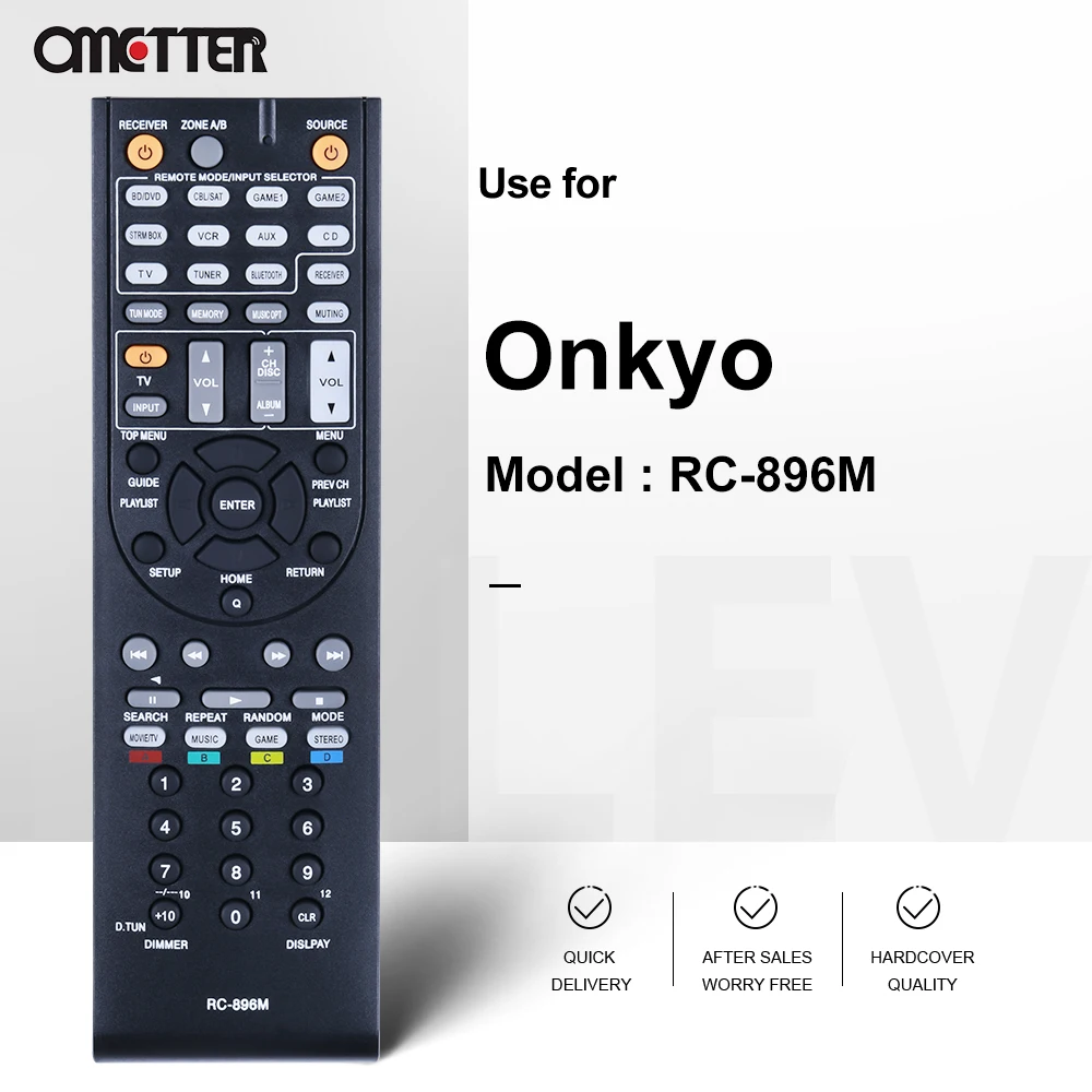 Mando a distancia Receptor AV para Onkyo, RC-896M, RC-865M, HT-S5600, HT-RC330, TX-SR309, TX-NR509, TX-SR608, TX-SR508, nuevo, TX-SR703 - imagen 3