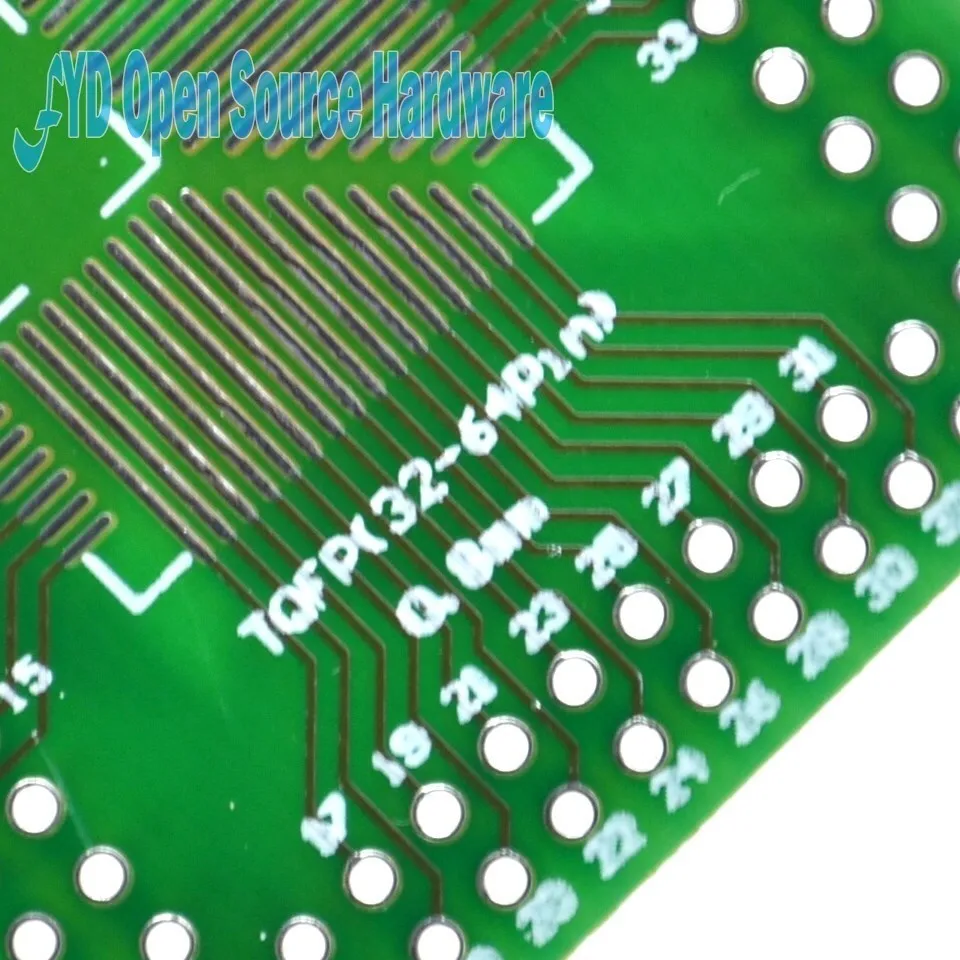 FQFP-Placa de transferencia DIP, adaptador de paso de PinBoard, 5 piezas, TQFP 32, 44, 64, 80, 100, LQFP A DIP - imagen 5