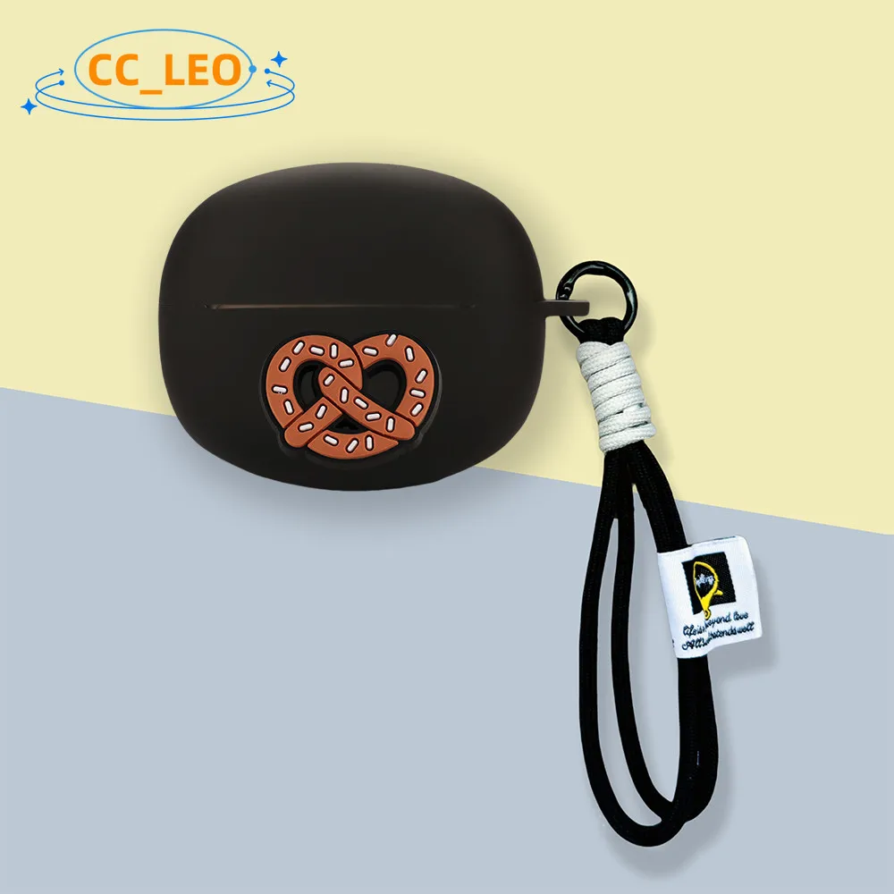 Para Baseus Bowie MC1 funda lindo tiburón cordón colgante dibujos animados funda suave de silicona Baseus Bowie MC1 funda protectora de oreja abierta - imagen 2