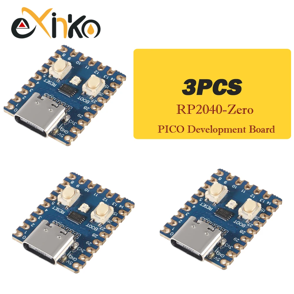 1-10 Uds Raspberry Pi RP2040-Zero microcontrolador PICO Placa de desarrollo RP2040 procesador Cortex M0 + de doble núcleo 2MB Flash - imagen 3