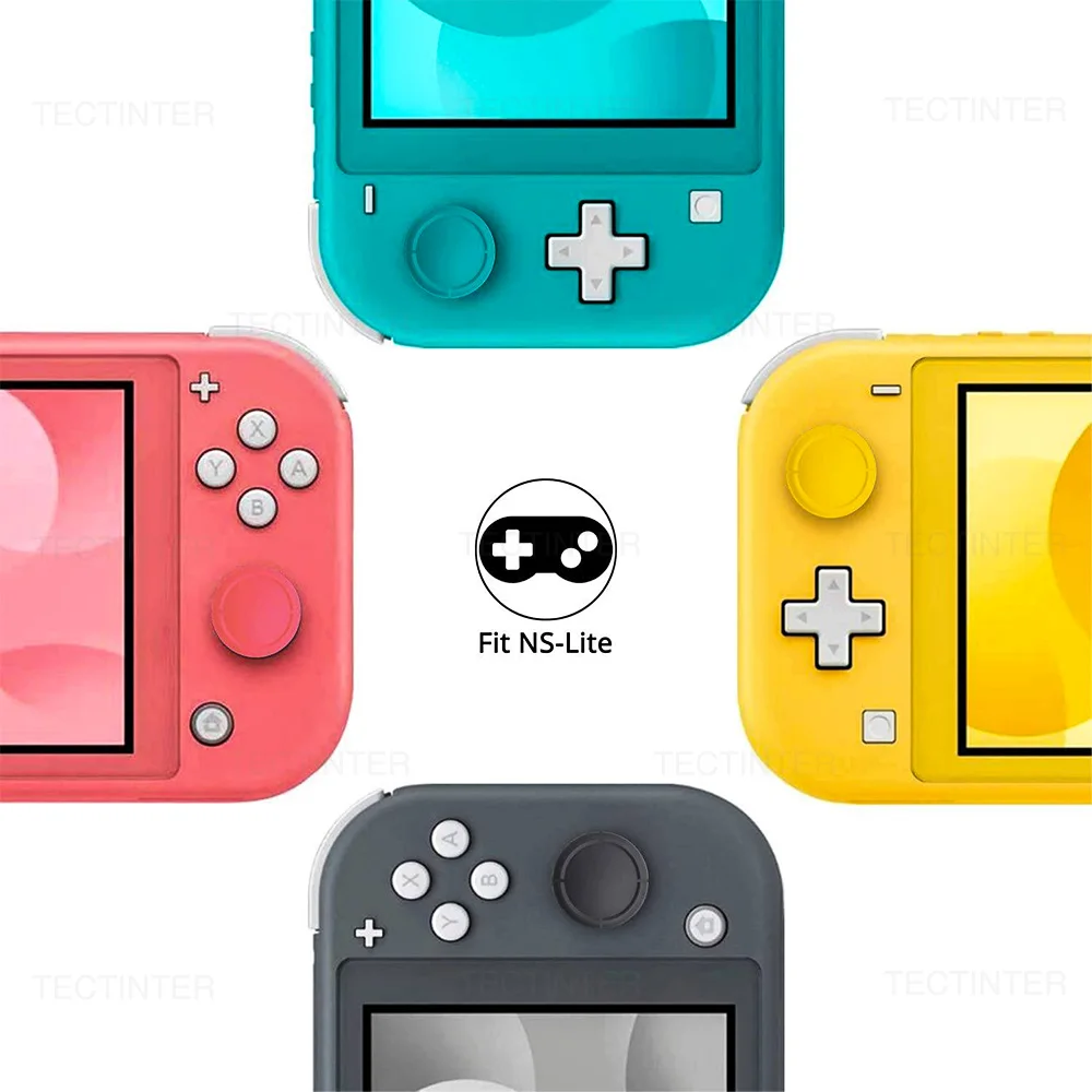Tapas de agarre para Nintendo Switch/controlador OLED/Lite, Joystick analógico 3D, botón de cubierta de repuesto para accesorios de interruptor NS - imagen 4
