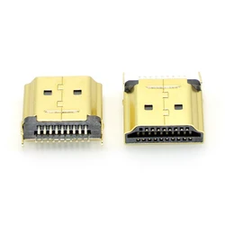 Conector HDMI macho 19 pines oro 2 filas espaciado 1.6mm equipos HD