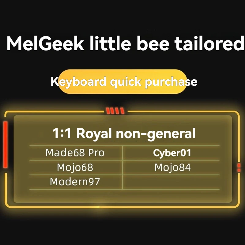 MelGeek Mojo68/84 Made68Pro/84 Pro cubierta antipolvo para teclado transparente holográfica impermeable cubierta protectora para teclado personalizada - imagen 3