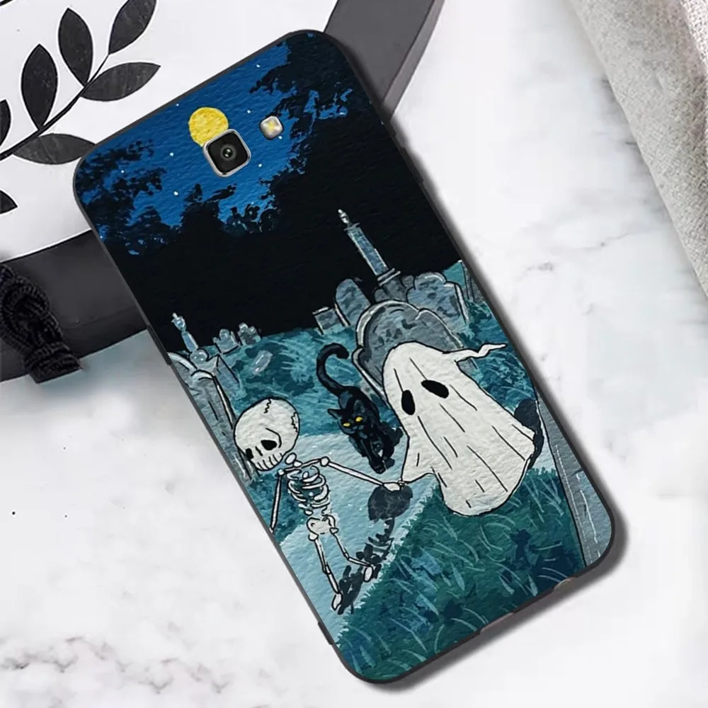 Funda de teléfono de fantasma espeluznante de dibujos animados para Samsung S 9 10 20 21 22 23 30 23 24 Plus Lite Ultra FE S10lite Fundas - imagen 2