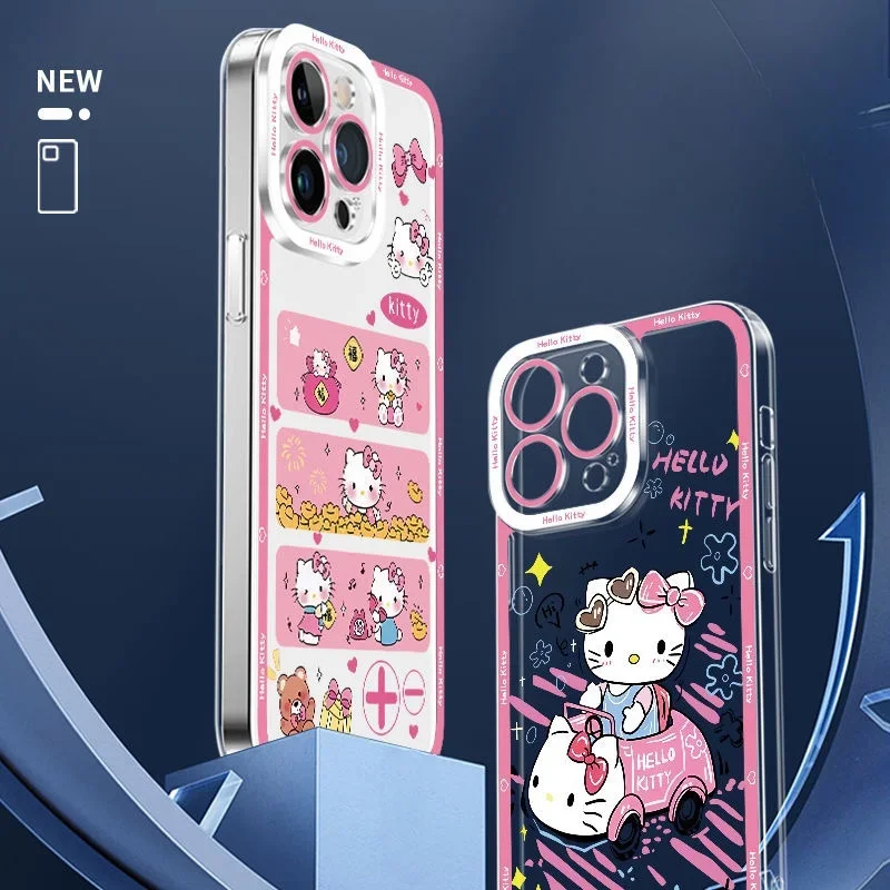Funda de moda Yk2 Hello Kitty para Samsung Galaxy A55 A15 A54 5G A16 A35 A25 A56 A36 A26 S25 S24 Ultra S23 FE S21 S22 Plus - imagen 3