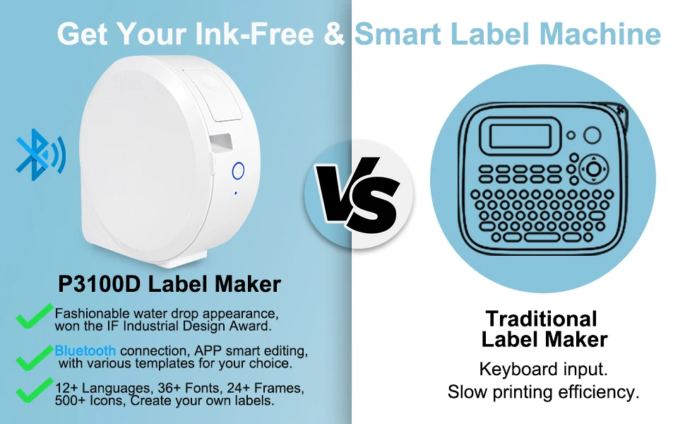 Label Maker Machine Printer Labeler with Tape
