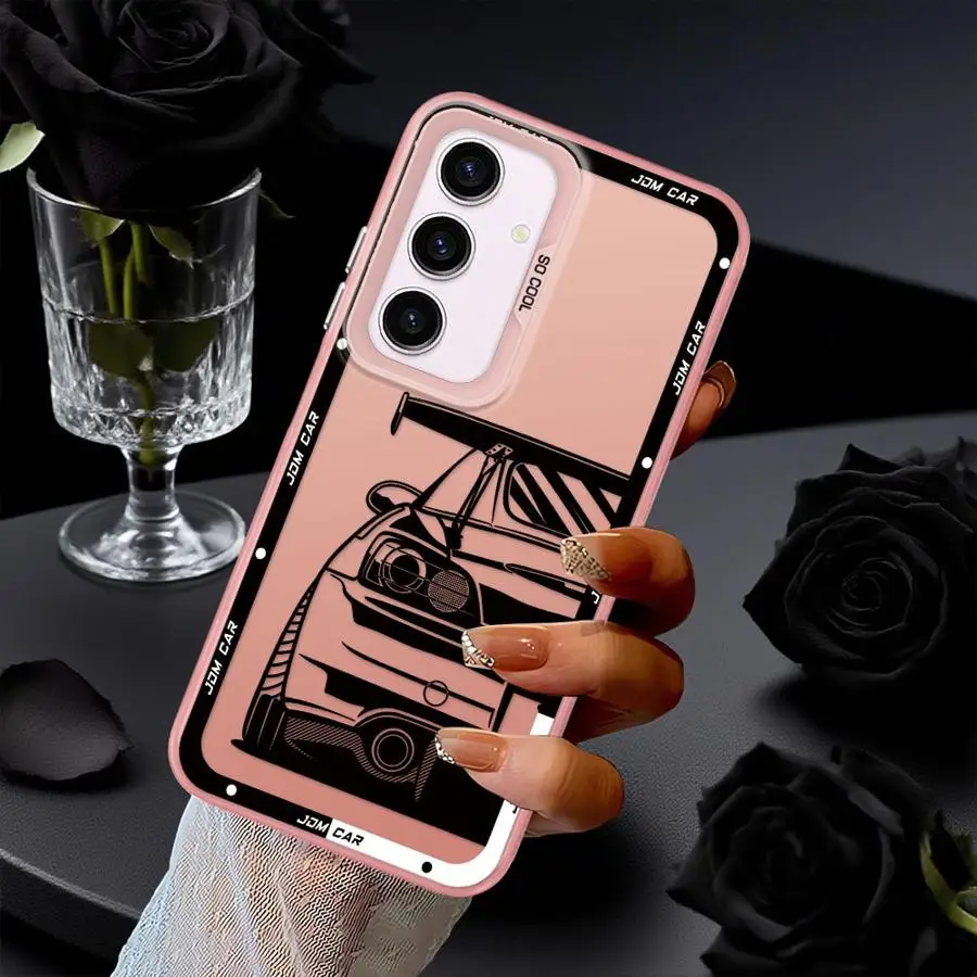 Funda trasera de teléfono para Samsung Galaxy A23 A36 A25 A33 A34 A32 A26 A73 A22 A52 A53 A24 coche de deriva japonés - imagen 4