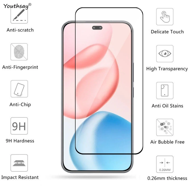 2 uds 3D cubierta completa de vidrio para Honor 400 Pro Protector de pantalla Honor 400 Pro película protectora de vidrio templado para teléfono Honor 400 Pro - imagen 3