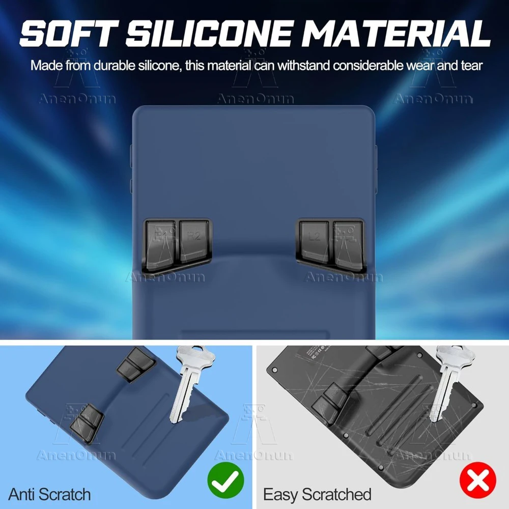 Funda de silicona RG40XX V con cordón, a prueba de golpes, antiarañazos, ajuste completo, carcasa suave, agarre antideslizante, cubierta protectora duradera - Azul - imagen 4