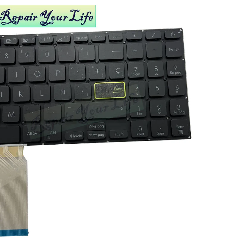 Nuevo teclado español para ASUS VivoBook X513 X513EA X513EP X513EQ X513IA X513UA PX513QC teclado retroiluminado España apto Latino LA - imagen 4