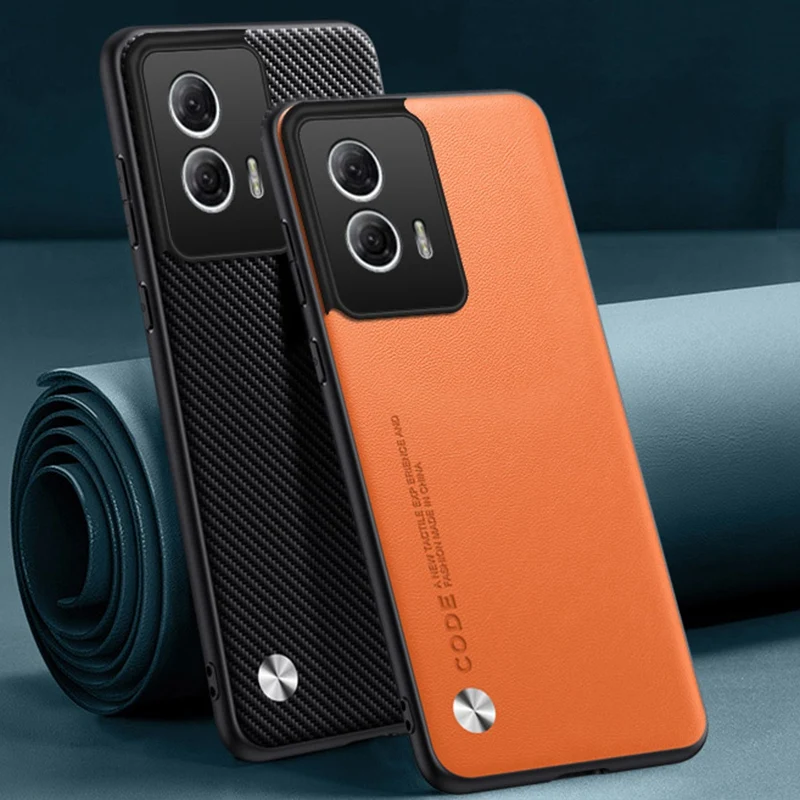 Funda de cuero PU de lujo para Motorola Moto G85, cubierta trasera de silicona mate, funda de teléfono de protección completa para Motorola S50 Neo G85 5G - imagen 2