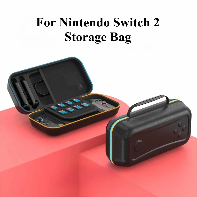 Estuche de transporte de viaje para Nintendo Switch 2, accesorios, impermeable, carcasa dura de EVA, bolsa de mano de almacenamiento protectora para NS 2
