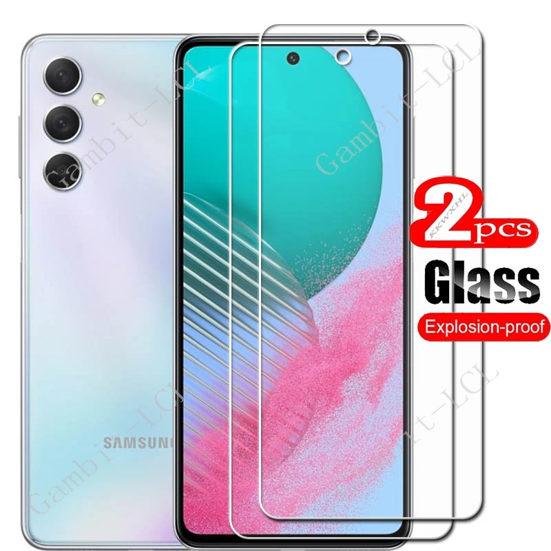 2 uds para Samsung Galaxy M54 5G 6,7 "cubierta de vidrio templado en SamsungGalaxyM54 GalaxyM54 F54 Protector de pantalla película transparente