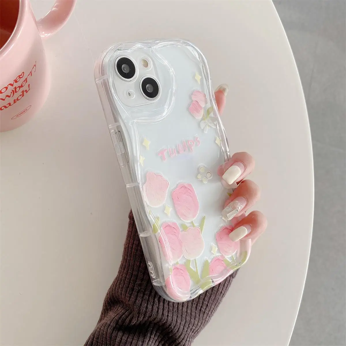 Pintura al óleo funda de flores de colores para VIVO Y22S Y36 Y17S Y21 Y33S Y21S Y35 Y15S Y15A Y01 Y16 Y20 V29E V25 V23 V27 V30 Pro Y100 - imagen 5