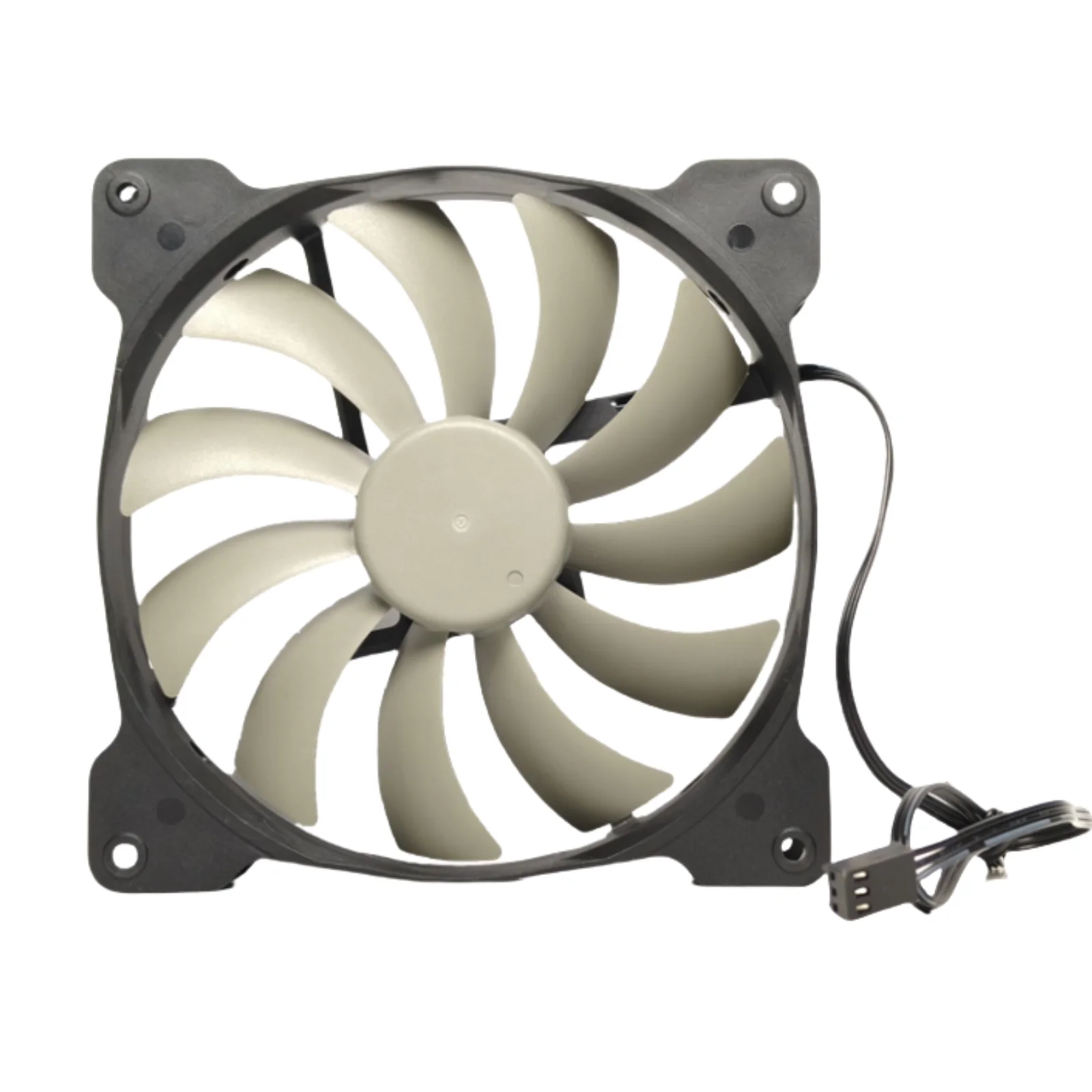 14025 Ventilador de refrigeración industrial de 14 cm 140x140x25 mm 12 V 0.30 A - Ventilador silencioso con cubierta de PC de 3 cables 1050 RPM para computadora/PSU/fuente de alimentación - imagen 3