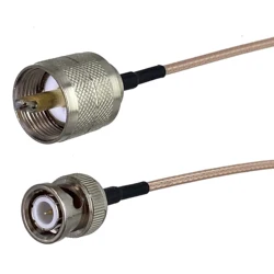 Conector Coaxial RG316 BNC Macho a UHF PL259