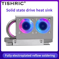 TISHRIC Disipador M.2 SSD con Ventilador 7000 RPM – Conexión 3 Pines PC