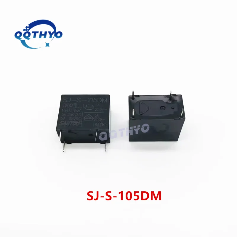 10 unids/lote nuevo relé electromagnético Original SJ-S-105DM SJ-S-112DM SJ-S-124DM SJ-S 5V 12V 24V 4 pines 5A250VAC relés - imagen 3