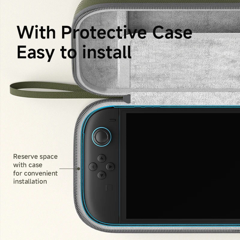 Hagibis Estuche de transporte para Nintendo Switch 2 Estuche de viaje portátil de carcasa dura Bolsa de doble cara para accesorios NS 10 cartuchos de juego - imagen 5