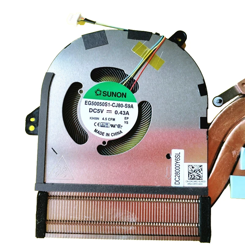 Ventilador de refrigeración GPU para ordenador portátil, dispositivo con disipador térmico para DELL XPS 15 9520 M5570 0V9PVY, ORIGINAL, nuevo - imagen 3