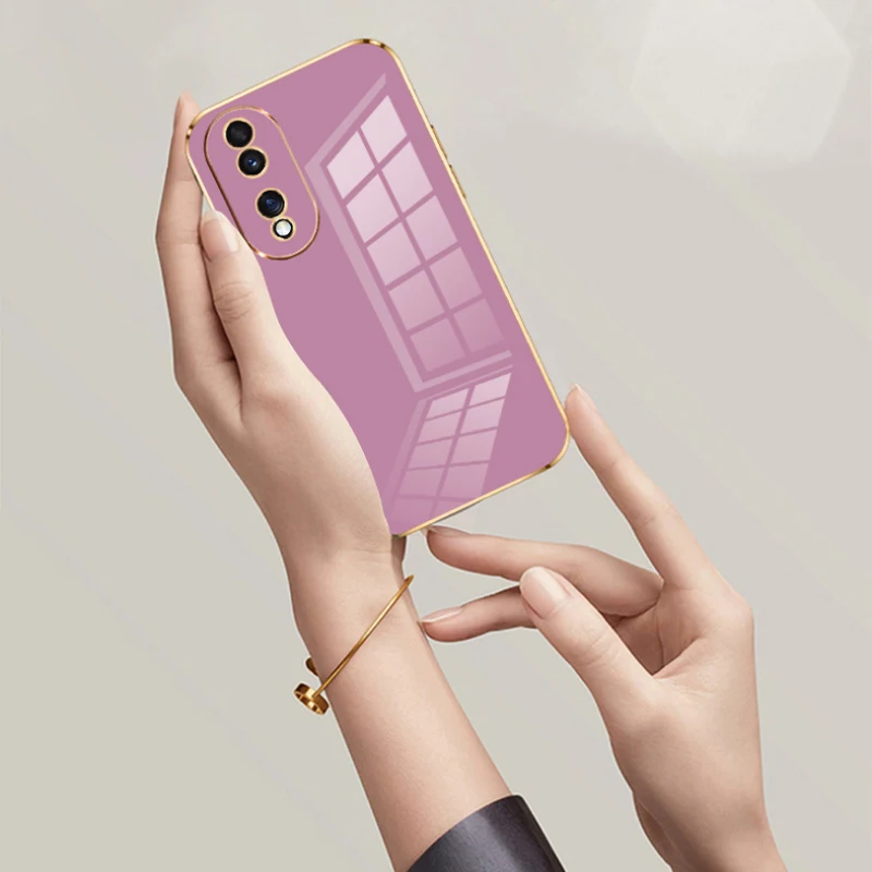 Para Honor 70 funda de lujo chapada cuadrada Honor 70 funda de teléfono FNE-NX9 a prueba de golpes de silicona FNE-AN00 contraportada Honor 70 fundas - imagen 5