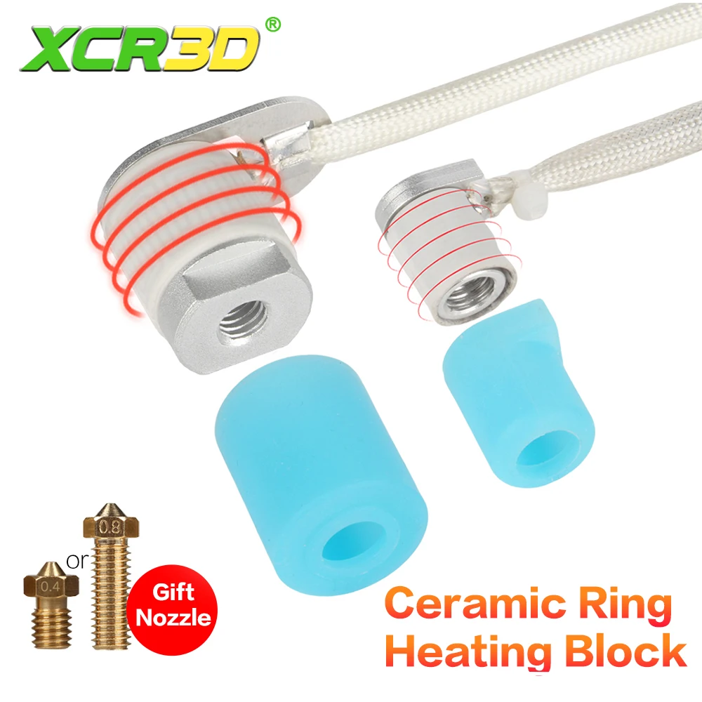 XCR3D-piezas de impresora 3D, núcleo de calentamiento rápido de cerámica, 24V, 60W, CH-C Hotend V6, Volacano, bloque Ender 3, CR-10S, SE Voron 2,4, Prusa i3 - imagen 2