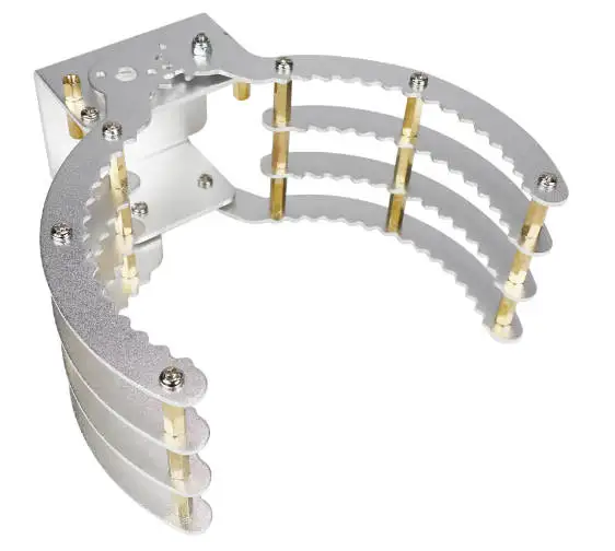 Pinza de aleación de aluminio plateada para robot DIY