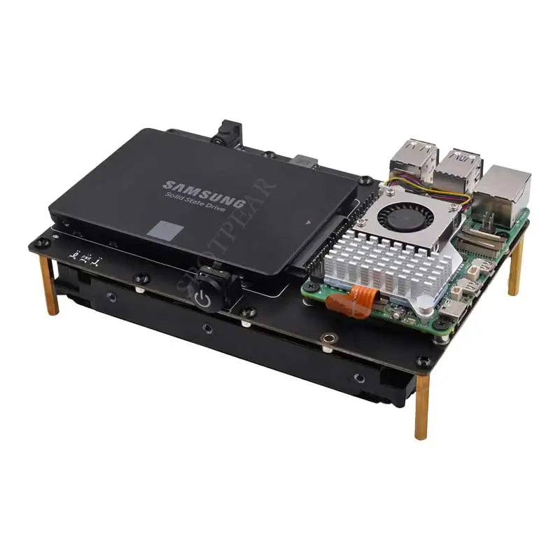 X1008 Raspberry Pi 5 PCIe a 2,5 "3,5" SATA HDD/Dual doble-sata SSD (no arranque desde SATA/SSD - imagen 4