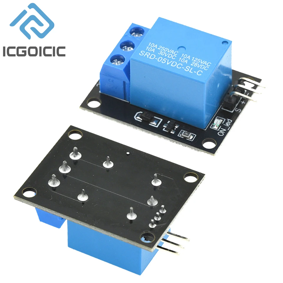 Módulo de relé de 1 canal, placa protectora para PIC AVR DSP ARM para Arduino, KY-019, 5V