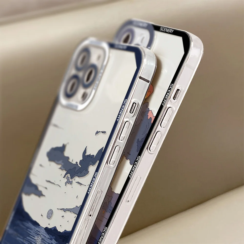 Funda de paisaje suave para Xiaomi Redmi Note 13, 12, 11, 10 Pro, 9, 9S, 10S, 11S, Mi 11 Lite, 12T, 11T, 13T, Poco M6 Pro, X5, X3, NFC - imagen 5