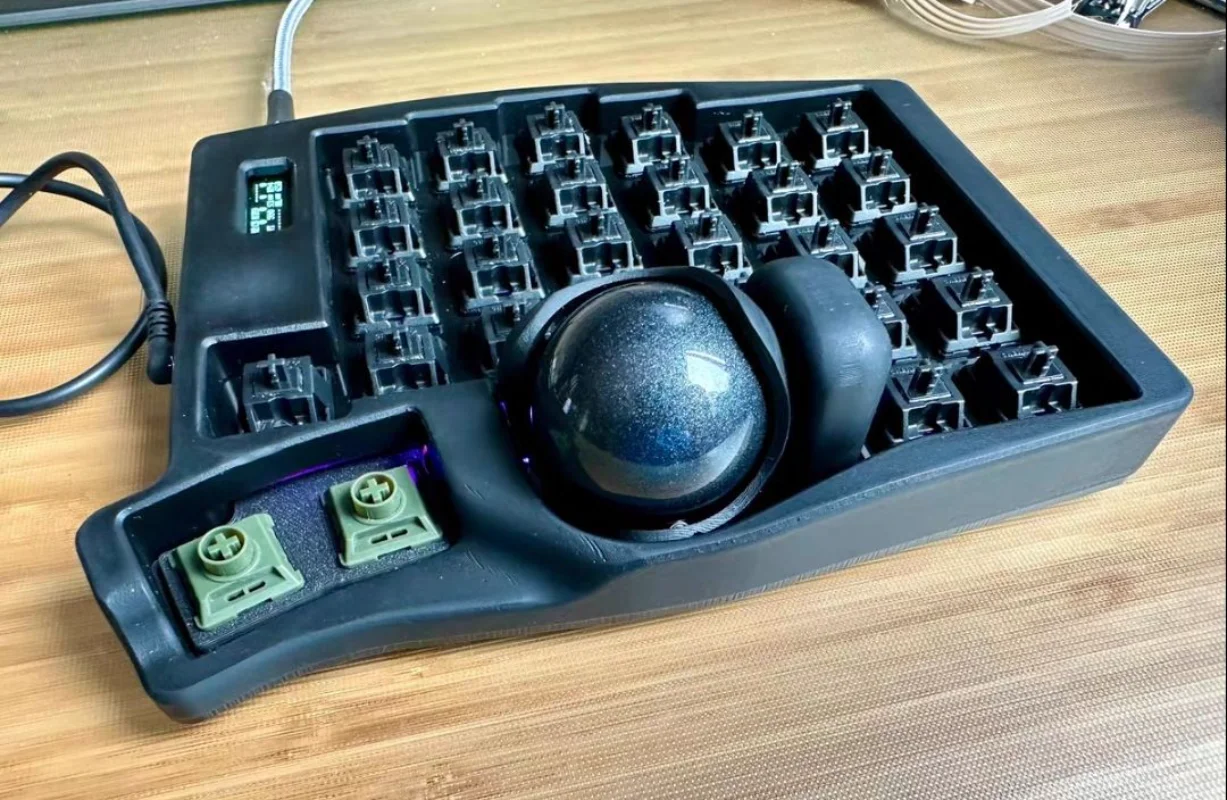 Keyball NEO-Kit de teclado mecánico dividido, compatible con VIA, con cable, modo único, personalizado, RGB, intercambiable en caliente, ergonómico, para jugar - imagen 4