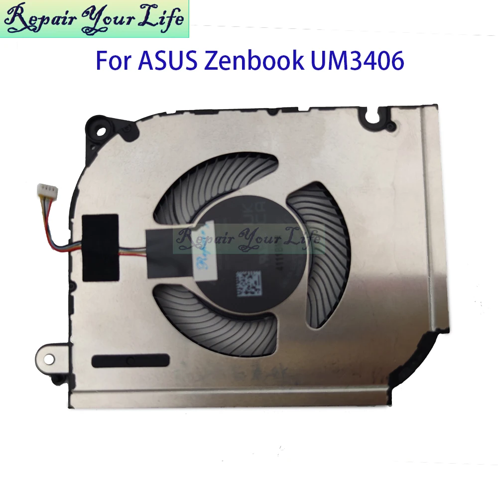 Ventilador enfriador de CPU UM3406 para Asus Zenbook 14 OLED UM3406HA UM3406KA ventiladores de radiador de refrigeración para portátil 13NB1270T01011 ND85C57-23J06 - imagen 2