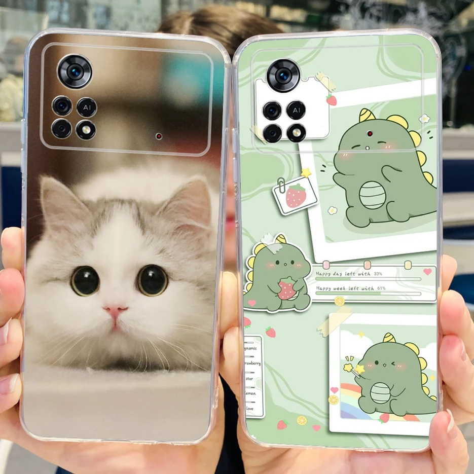 Funda de silicona suave para teléfono Xiaomi Poco X4 Pro 5G, cubierta pintada con estilo, Fundas Coque - imagen 3